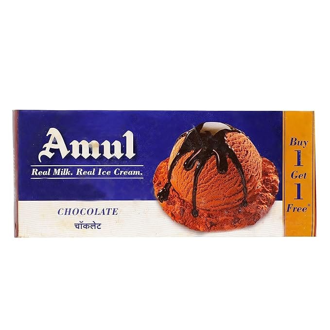Amul Real Milk Ice Cream Chocolate, 750Ml