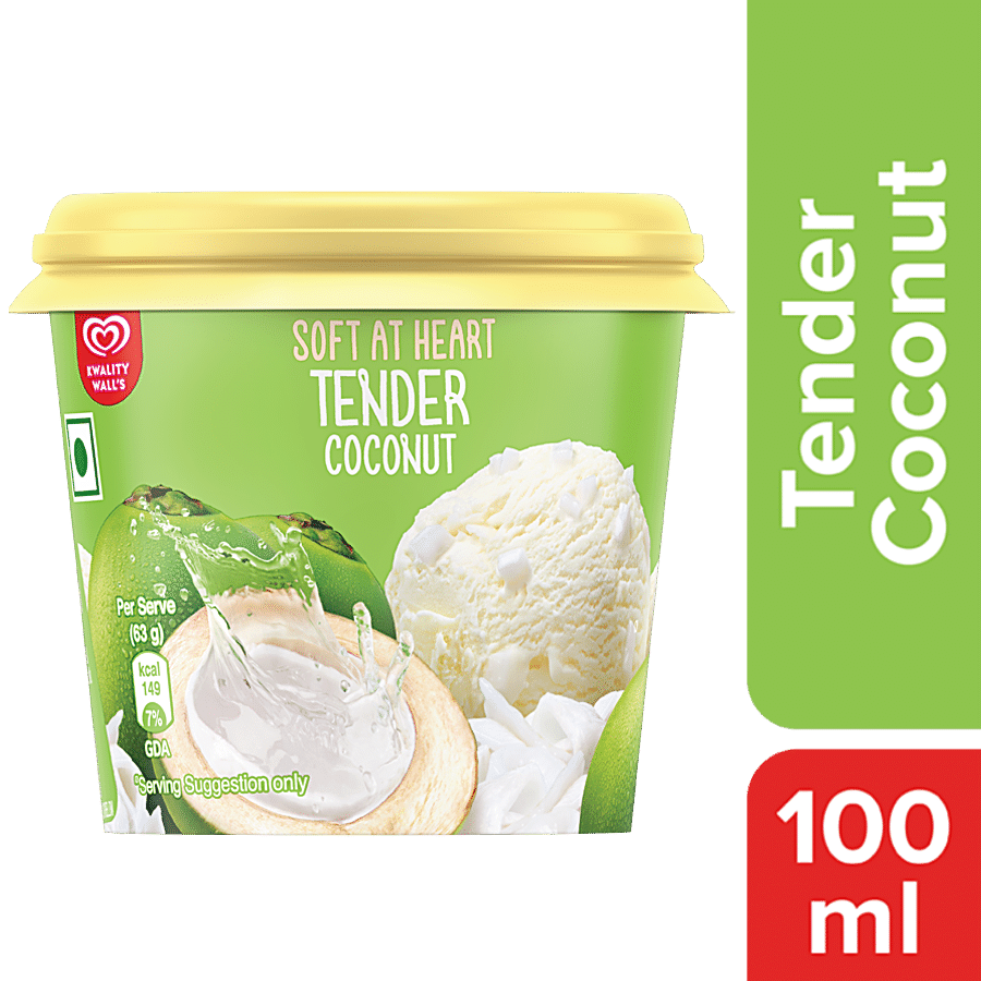 Kwality Walls Frozen Dessert, Tender Coconut, 100 Ml Cup