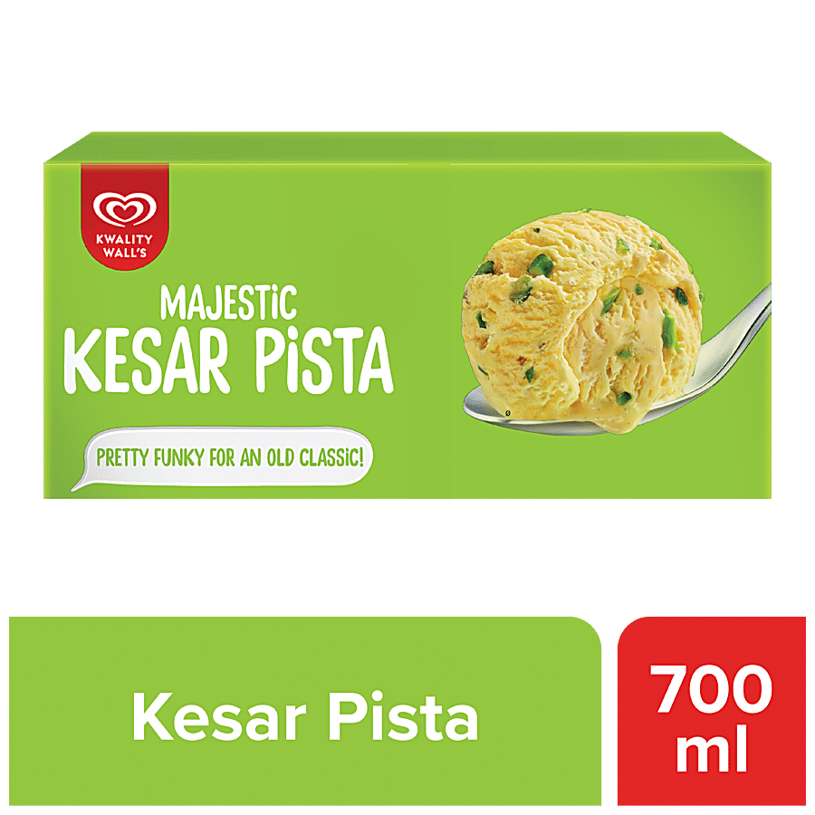 Kwality Walls Frozen Dessert, Kesar Pista, 700 Ml