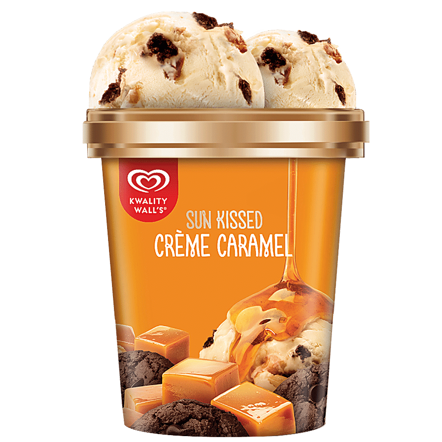 Kwality Walls Frozen Dessert, Creme Caramel, 700 Ml