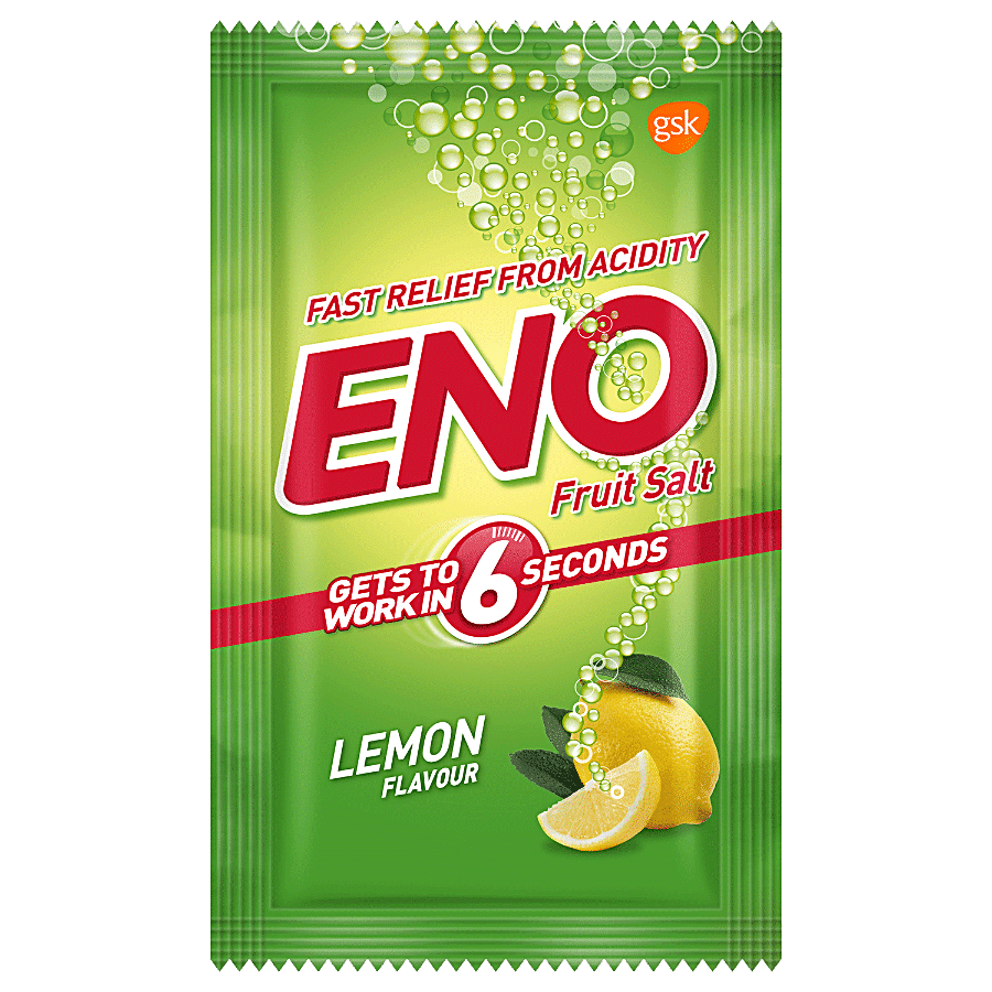 Eno Fruit Salt, Lemon Flavor, 5 G