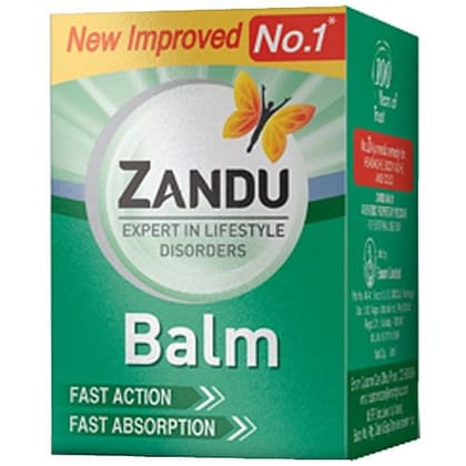 Zandu Balm, Effective Relief From Headache, Body Pain, Sprain & Cold, 8 Ml Bottle