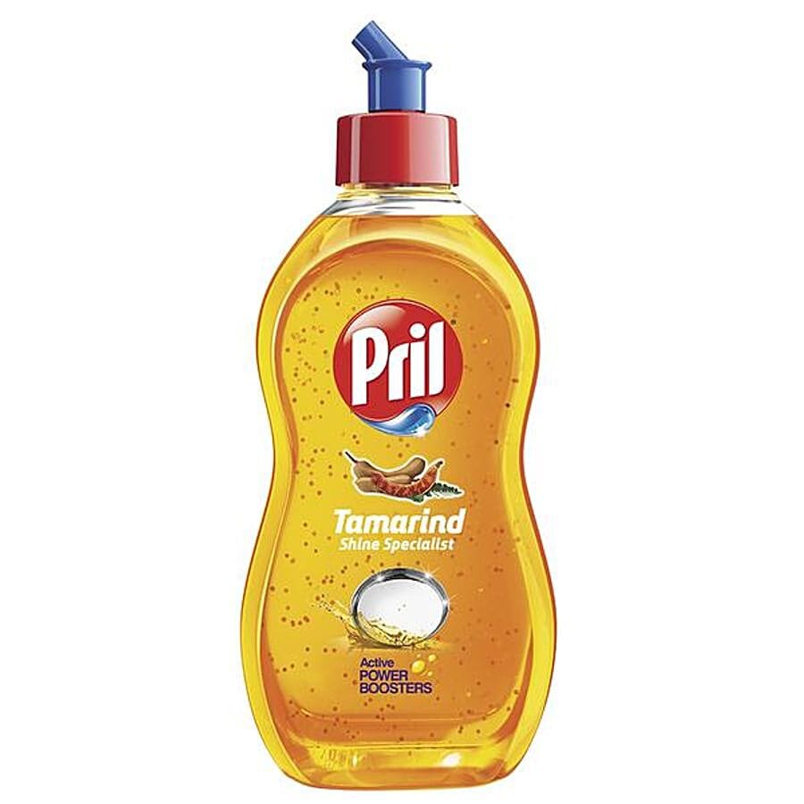 Pril Dishwash Liquid, Tamarind Shine Specialist, Active Power Boosters, 425 Ml