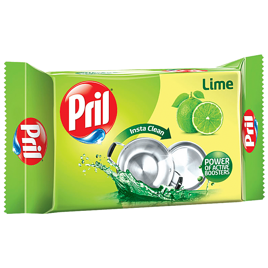 Pril Dishwash Bar, Lime & Vinegar, 400 G Pack