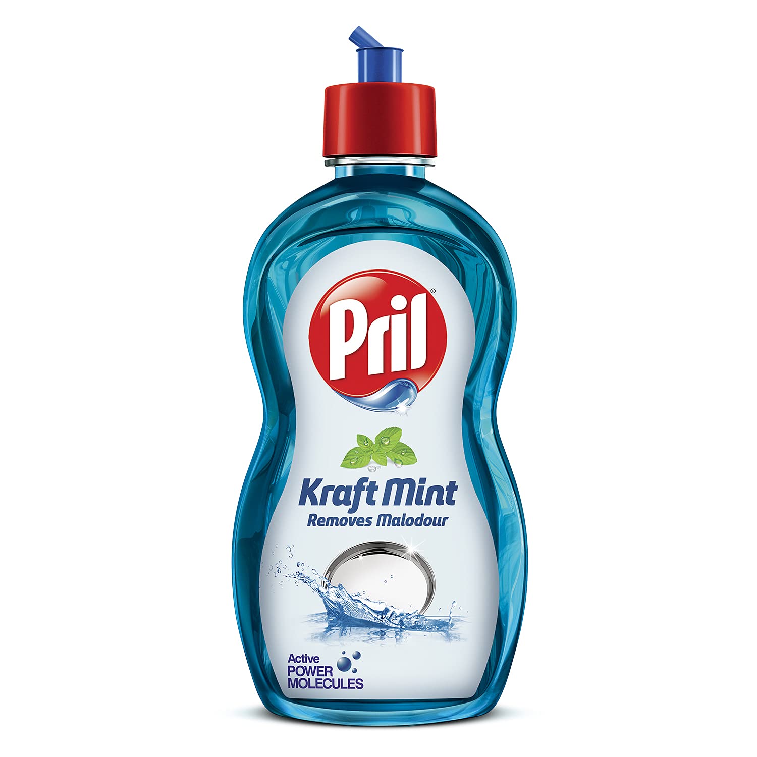 Pril Kraft Mint, Malodour Removal Specialist, Insta Clean, Suitable For Cleaning Non, Veg Cooked Utensils, 425Ml