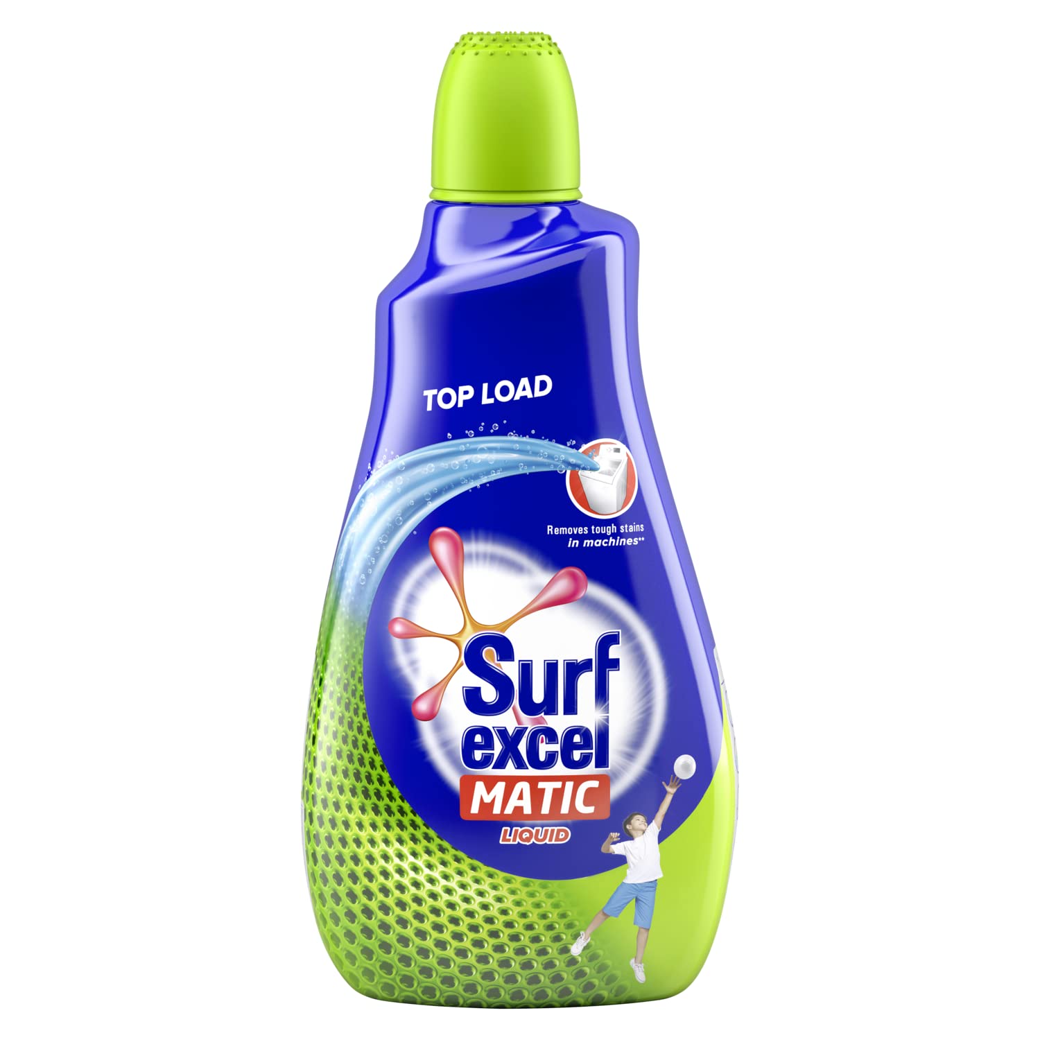 Surf Excel Matic Top Load Liquid Detergent, Specially Designed For Tough Stain Removal On Laundry In Washing Machines, 1 L