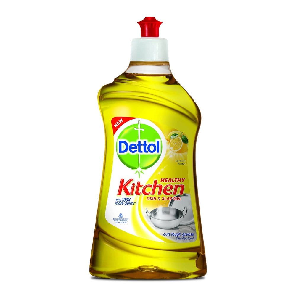 Dettol Healthy Kitchen Dish And Slab Gel, Lemon Fresh, 200 Ml