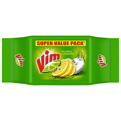 Vim Dishwash Bar, Lemon, 200 G (Pack Of 4)