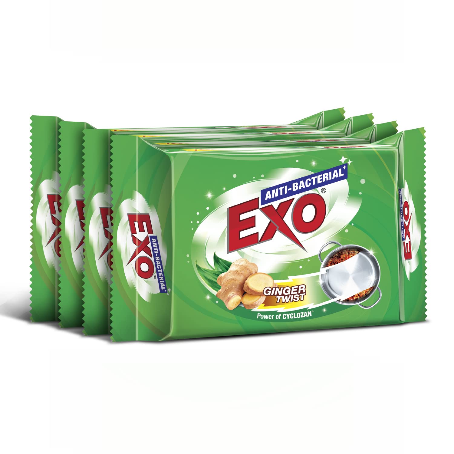 Exo Dishwash Bar, 400G (100G X 3 N) + 100G Free)/(90G X 4N)