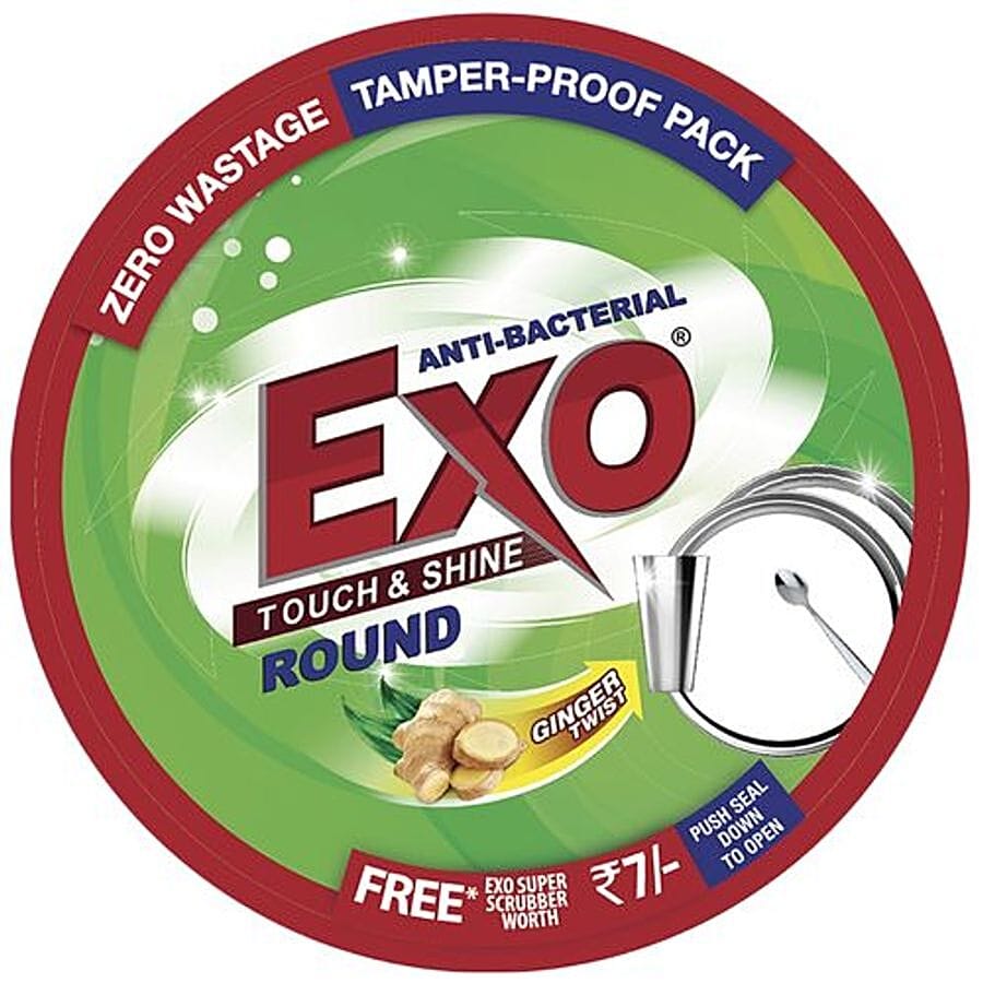 Exo Dish Wash - Round Anti Bacterial With Cyclozan - 250 G