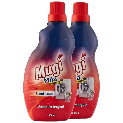 Mugi Mila Advanced Liquid Detergent, Front Load, 1 L (Pack Of 2)