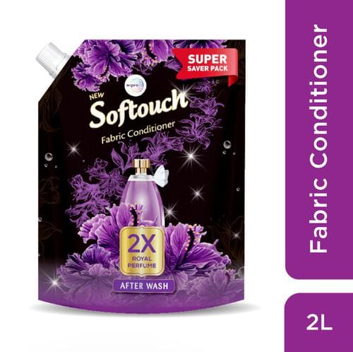 Wipro Softouch 2X Royal Perfume After Wash Liquid Fabric Conditioner, 2 L