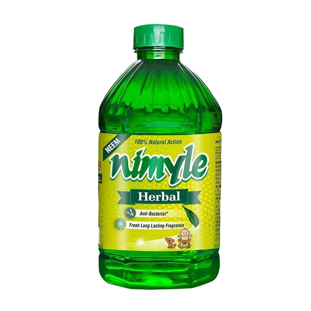 Nimyle Itc's Eco Friendly Floor Cleaner Liquid, Herbal 2L, With Power Of Neem For 99.9% Anti Bacterial Protection, Surface Cleaner, Bathroom Tiles Cleaner