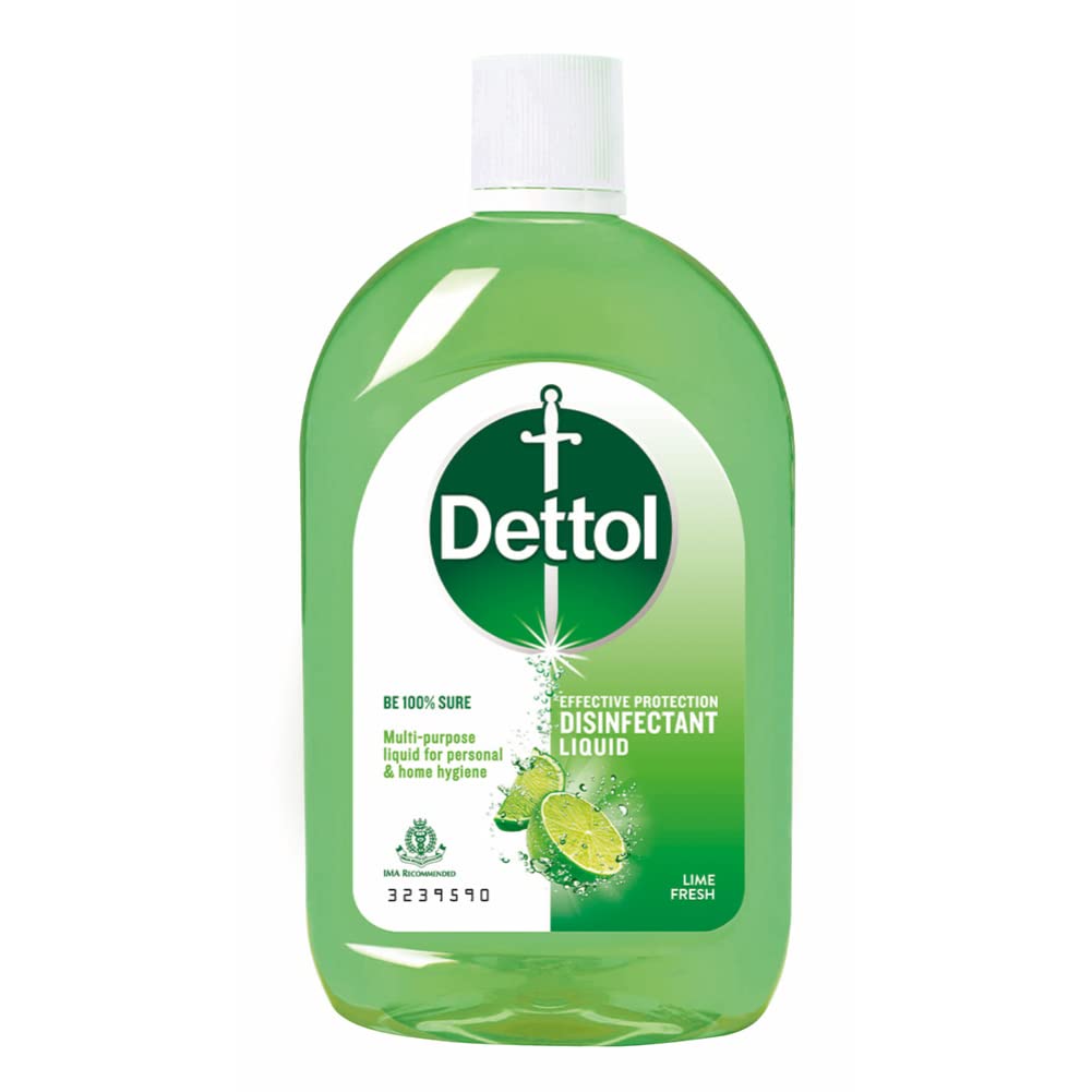 Dettol Liquid Disinfectant For Floor Cleaner, Surface Disinfection, Personal Hygiene, Lime Fresh, 500Ml