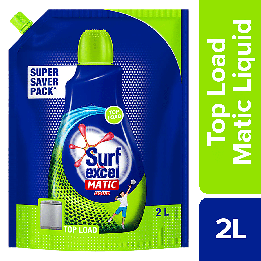 Surf Excel Detergent, Liquid, Matic, Top Load, 2 L Pouch