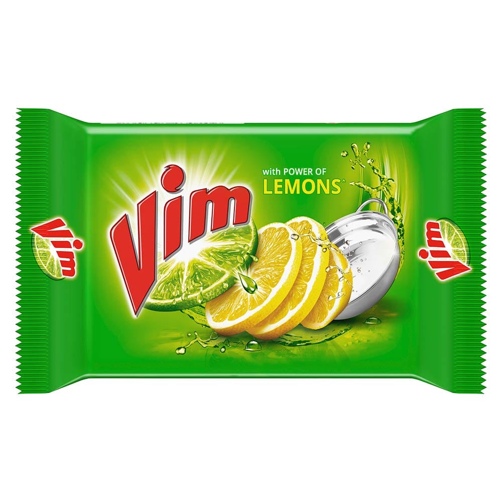Vim Dishwash Bar Lemon, Removes Stain And Grease With Power Of Lemon, 300 G