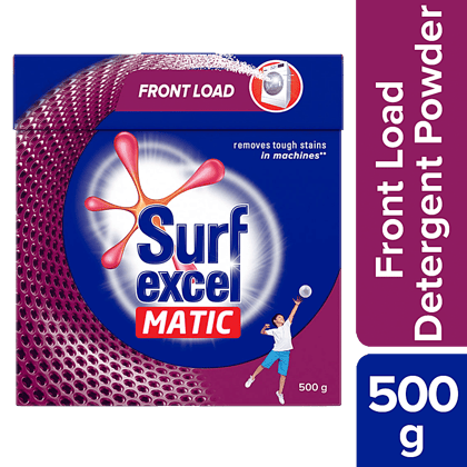 Surf Excel Matic Detergent Powder, Front Load, 500 G