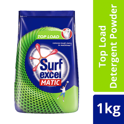 Surf Excel Matic Top Load Detergent Powder, 1kg Surf Excel Matic Top Load Detergent Powder, 1kg