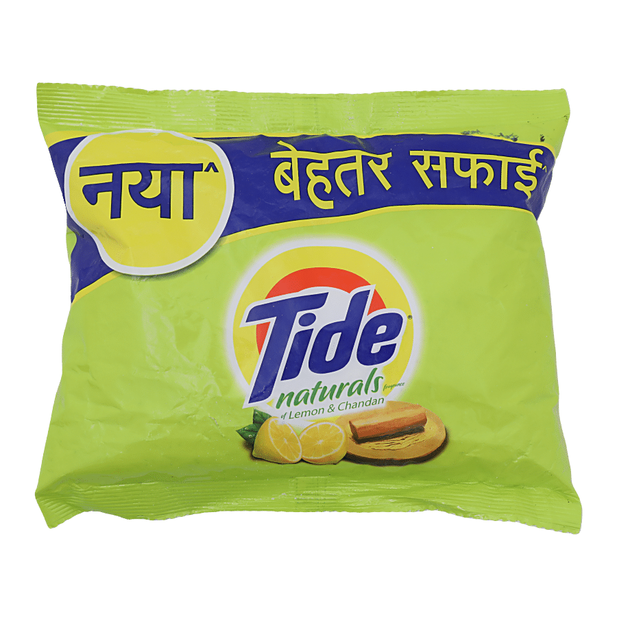 Tide Naturals Detergent Powder, Lemon & Chandan, 500 G
