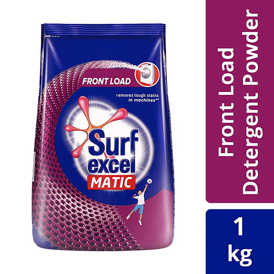Surf Excel Matic Detergent Powder, Front Load, 1 Kg Pouch