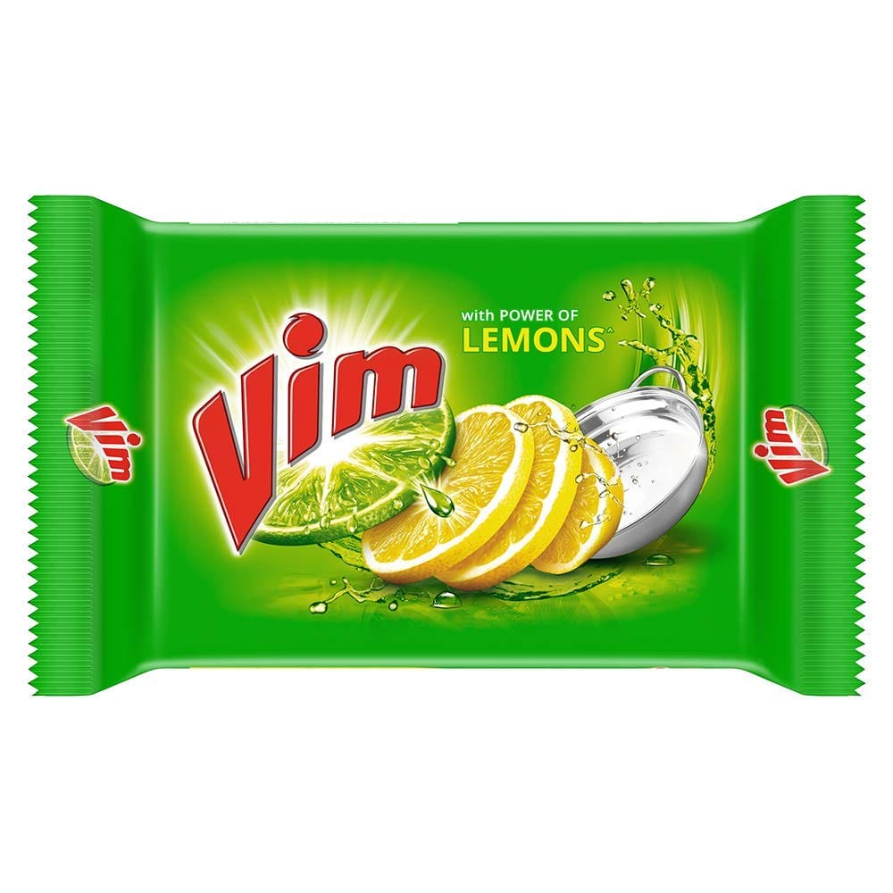Vim Fresh Lemon Dishwash Bar Tough Stain & Grease Removal, Dish Washing Bar Soap, 200 G (Combo Pack Of 3)