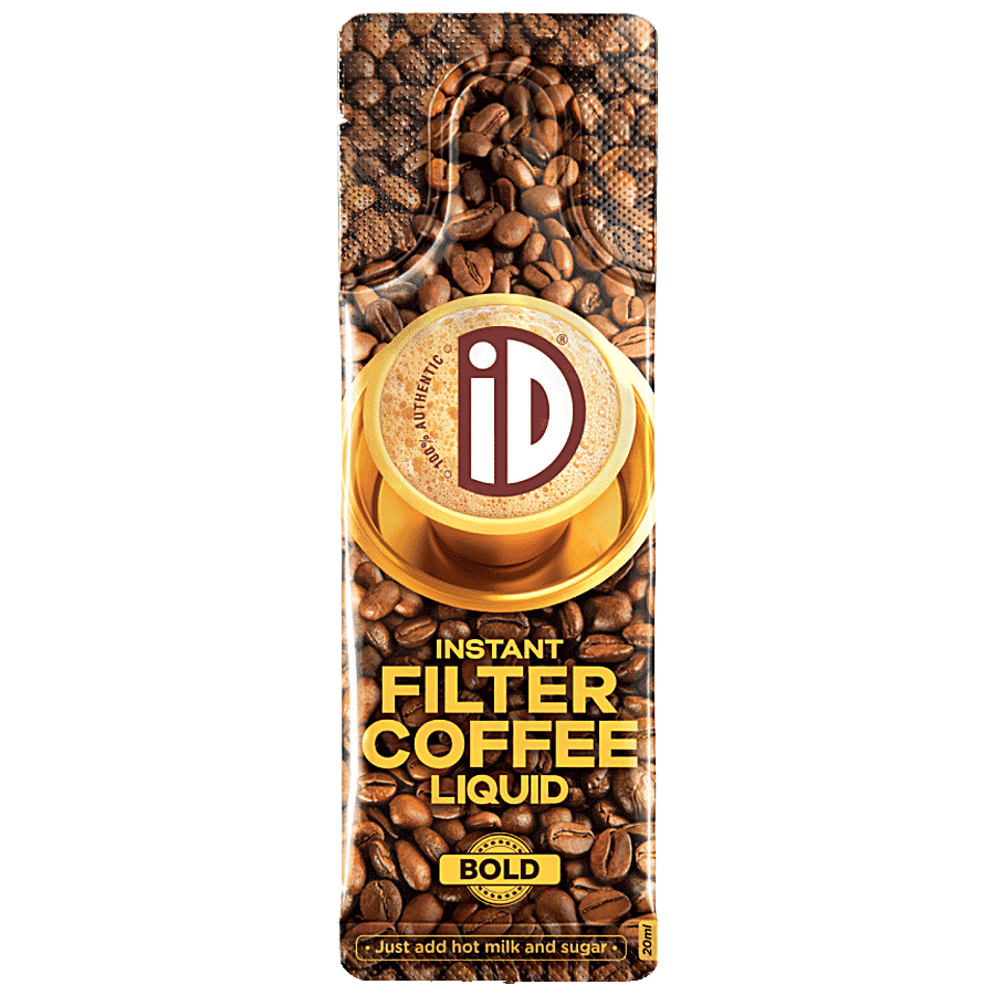 iD Instant Filter Coffee Liquid, Strong, Chicory Blend, No Preservatives, 10 ml