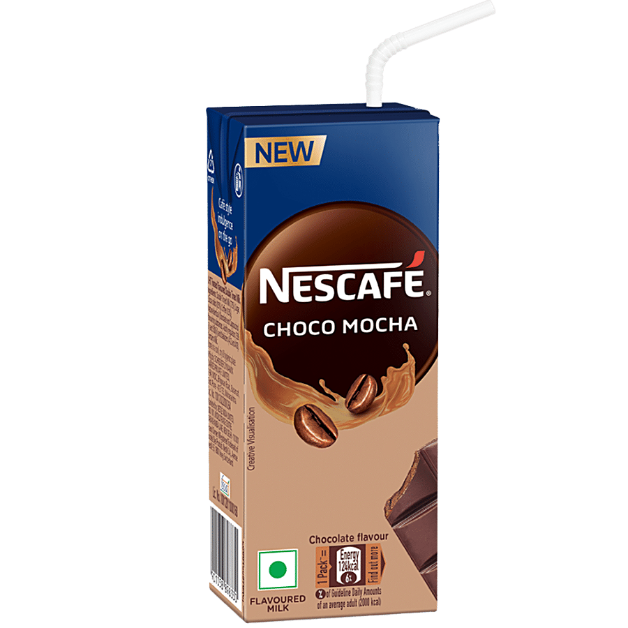 Nescafé Choco Mocha Cold Coffee, Flavoured Milk, Ready To Drink, 180 Ml Tetra Pack