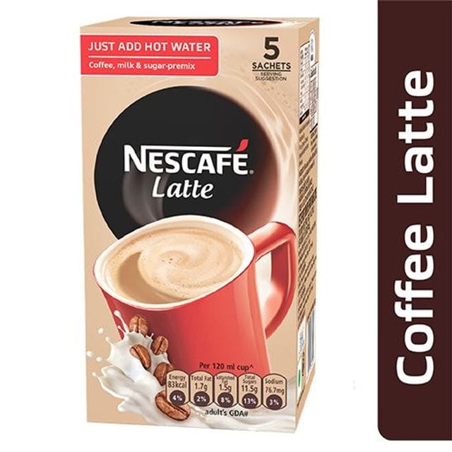 Nescafé Latte, 25 G (Pack Of 5)