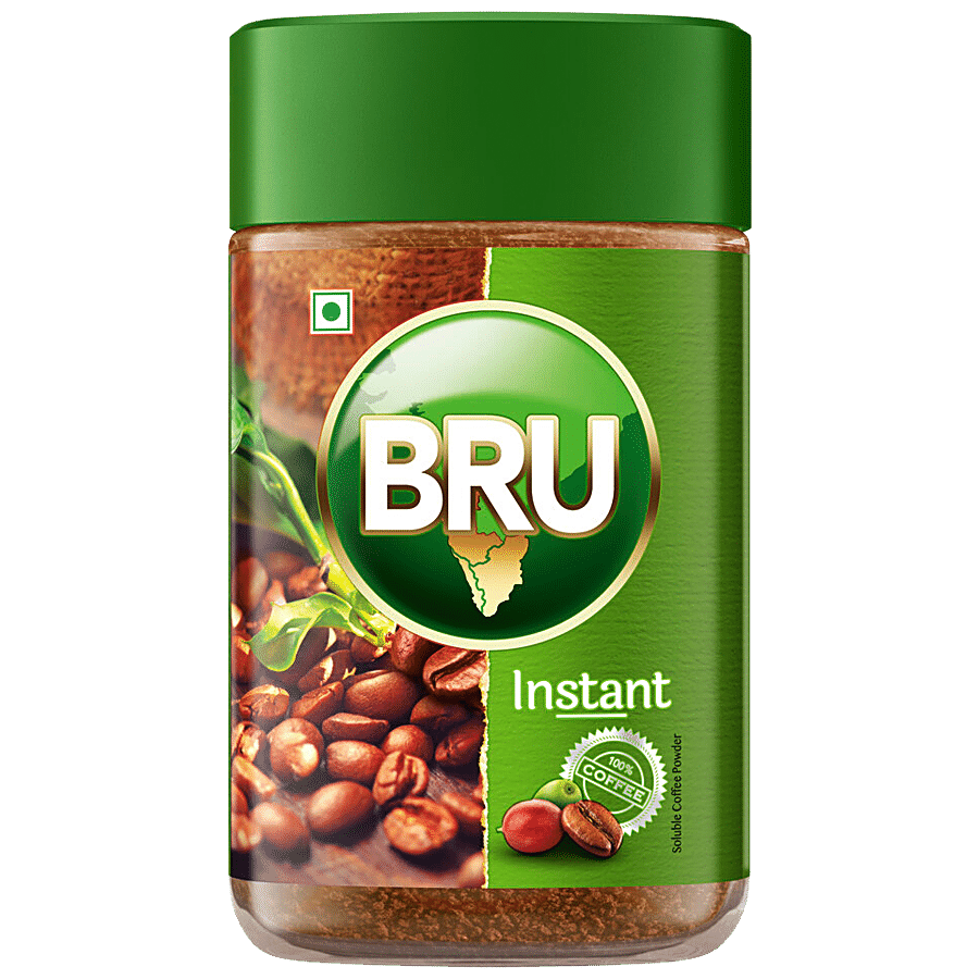 Bru Instant Pure Coffee, 100G Jar