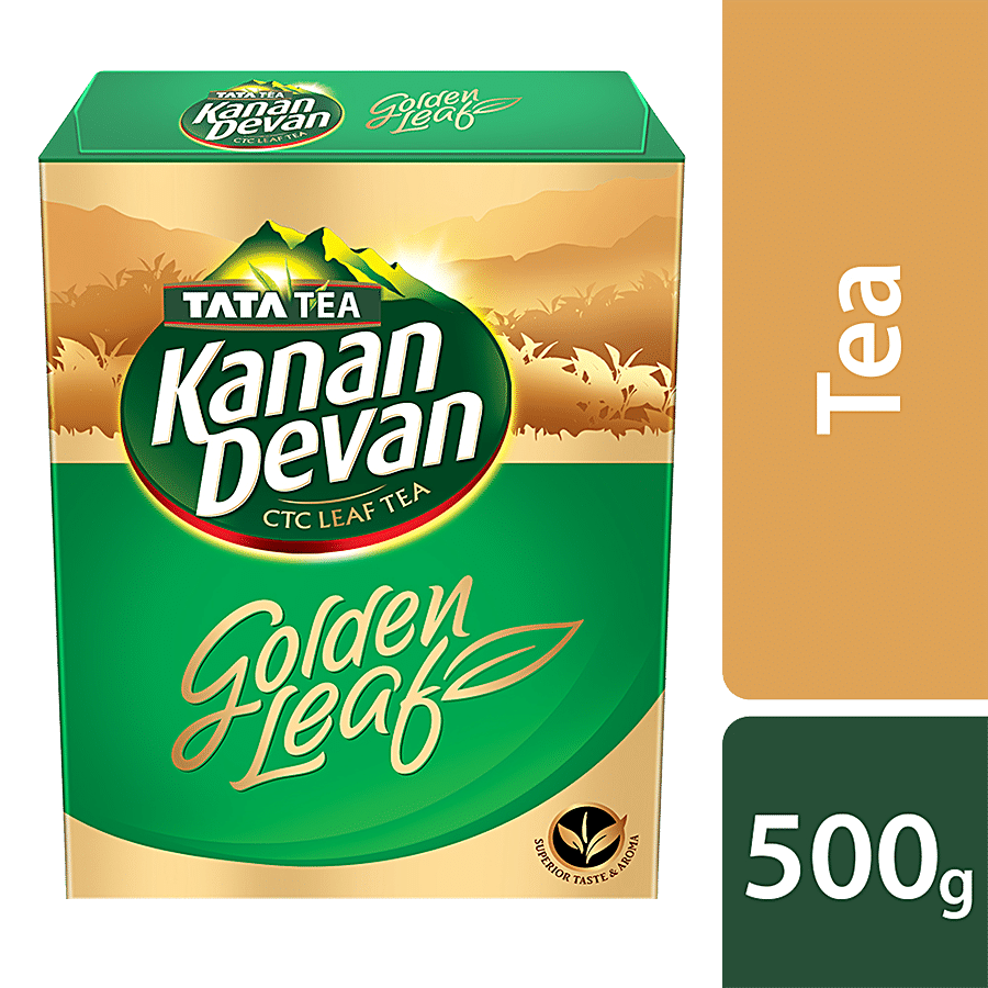 Tata Tea Kanan Devan Golden Leaf, Black Tea From The Highest Hills, 500 G