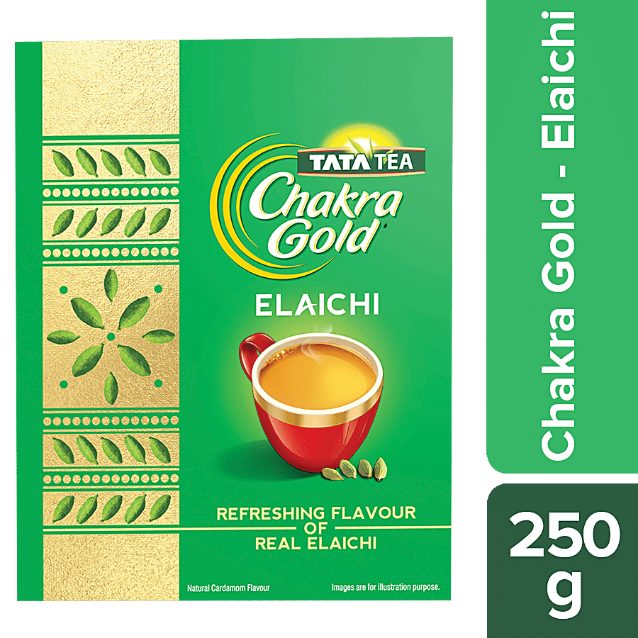Tata Tea Chakra Gold Tea, Elaichi, 250 G
