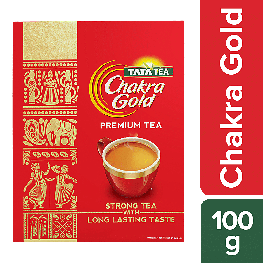 Tata Tea Chakra Gold, Strong Tea With Long Lasting Taste, Black Tea, 100 G