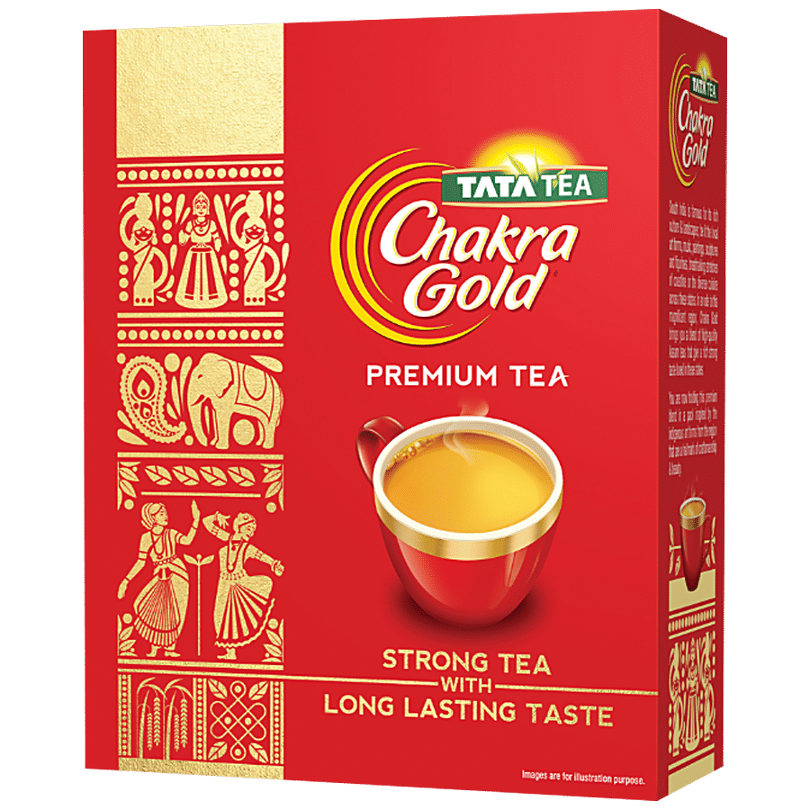 Tata Tea Chakra Gold Strong Tea With Long Lasting Taste, Black Tea, 500 G