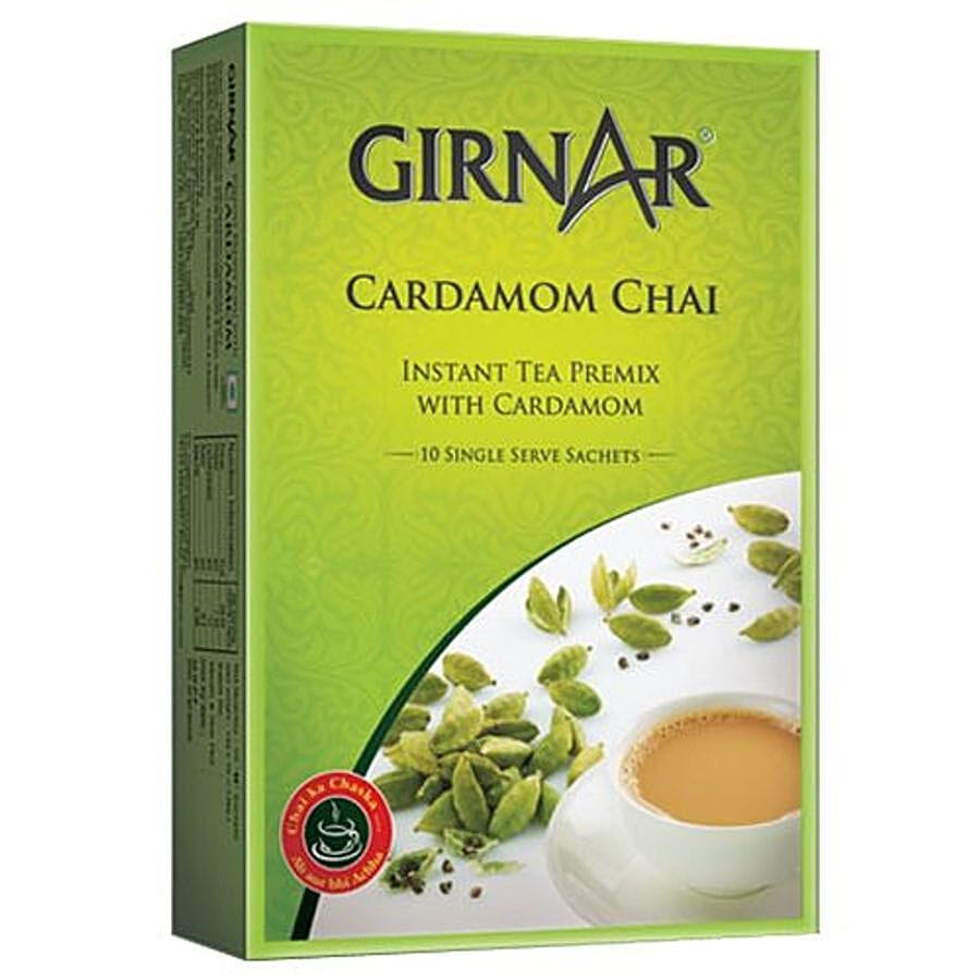 Girnar Instant Tea, Premix With Cardamom, 10 Pcs