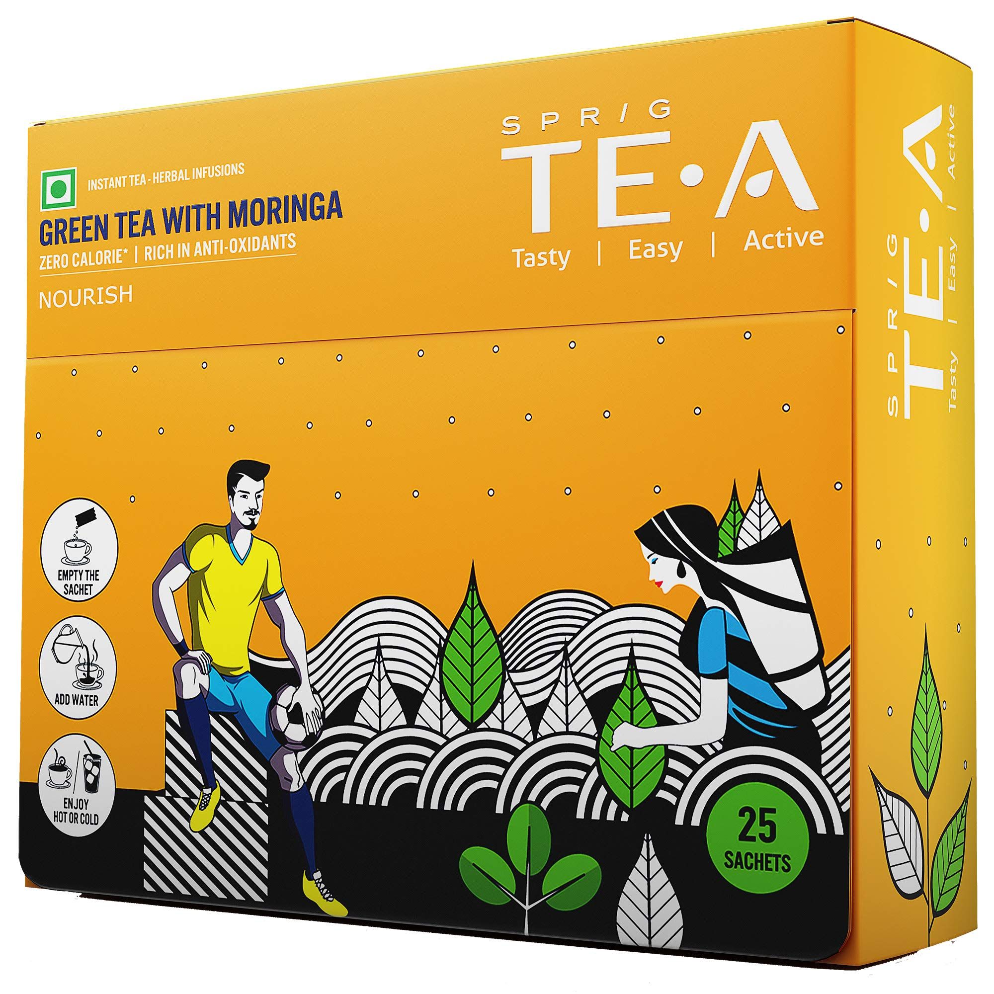 Sprig Te.A Green Tea & Moringa Pack 25