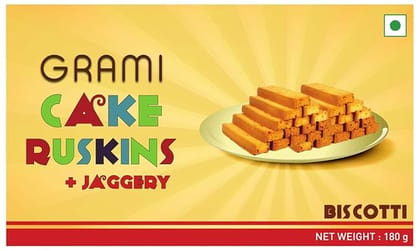 Grami Superfoods Cake Rusk Biscotti 180 Gm