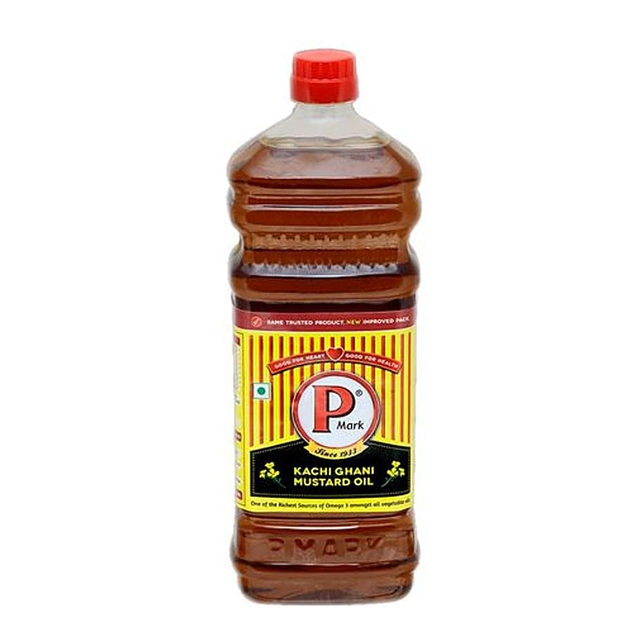 P Mark Kacchi Ghani - Mustard Oil, 1 L