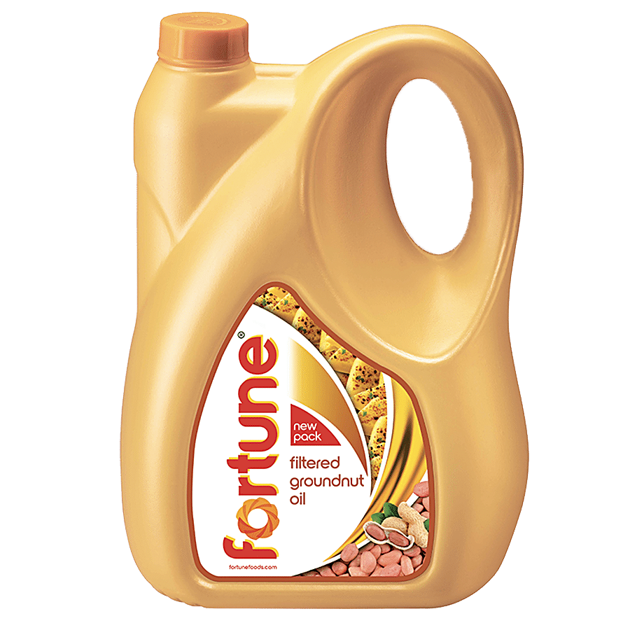 Fortune Filtered Groundnut Oil, 5 L Jar