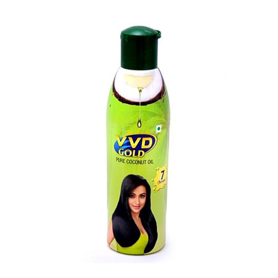 Vvd Gold Pure Coconut Oil - Deep Nourishes, Powerful Antioxidants, Anti-Infective, 175 Ml