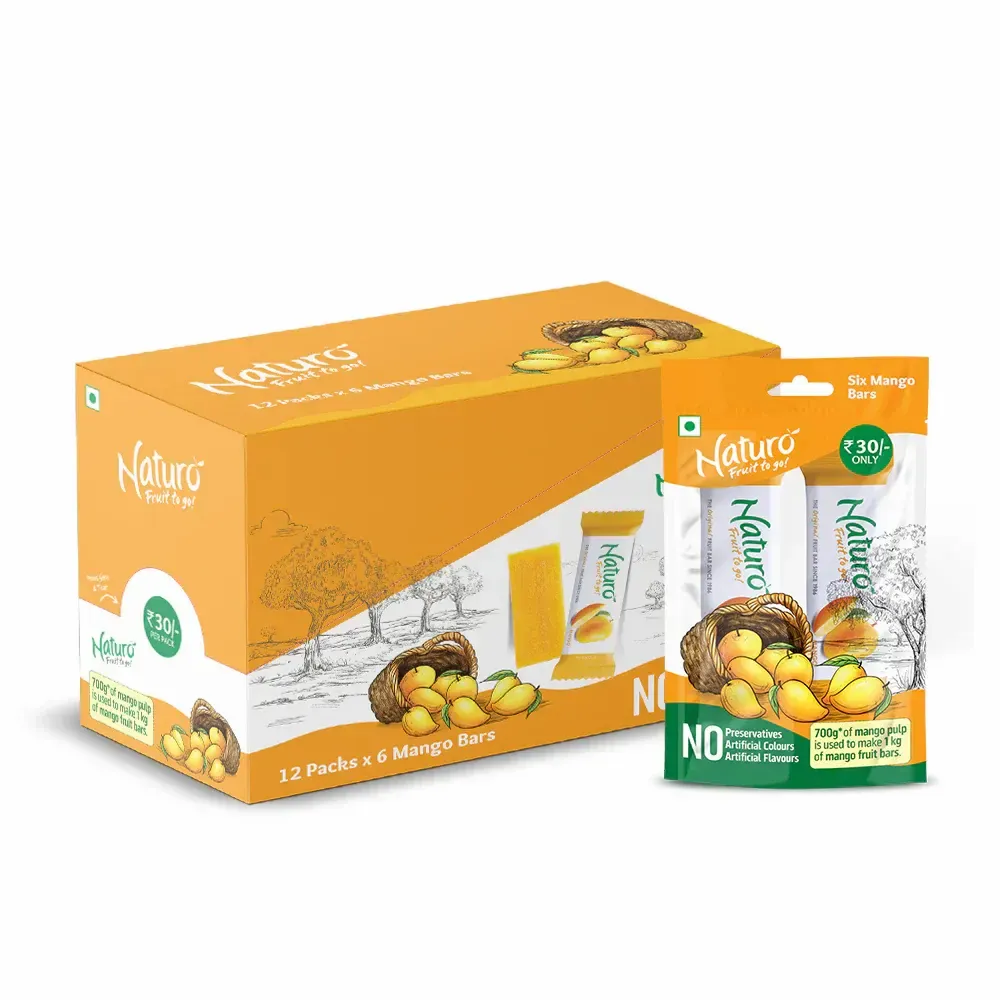 Naturo Made From Real Fruit Mango Fruit Bar 6X7G