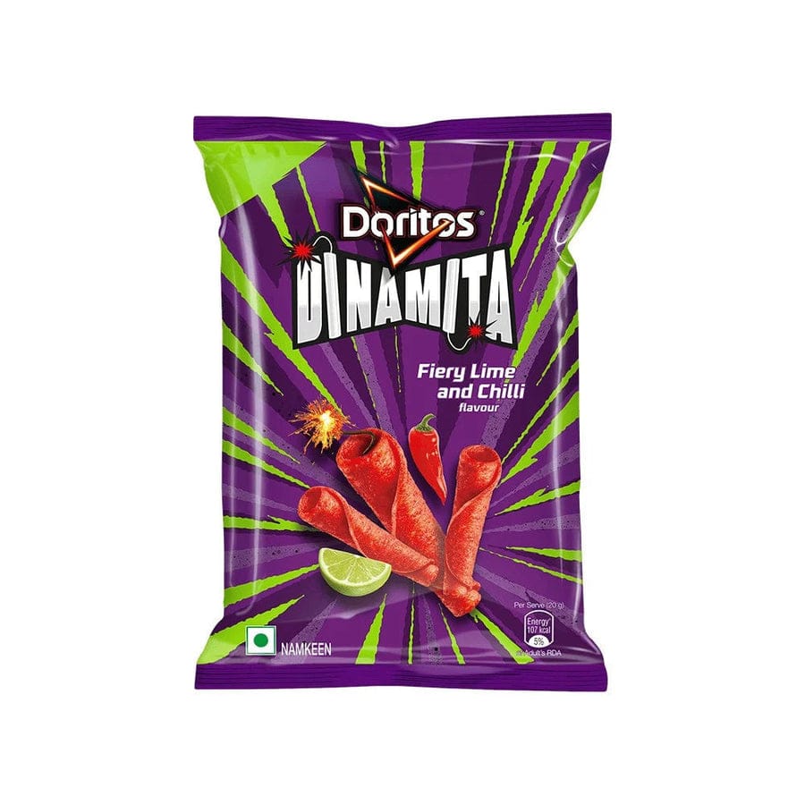 Doritos Dinamita Fiery Lime And Chilli Flavour, 56 gm