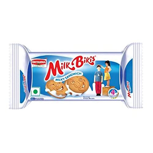 Britannia Biscuits Milk Bikis Milk Cream, 75 gm