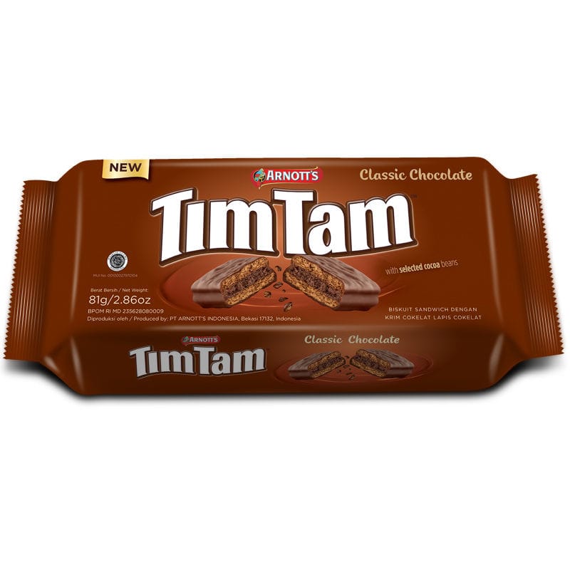 Arnotts Tim Tam Classic Chocolate, 81 gm