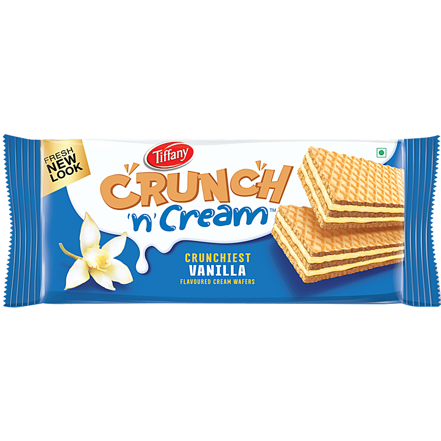 Tiffany Crunch N Cream - Vanilla Cream Wafers, 65 G