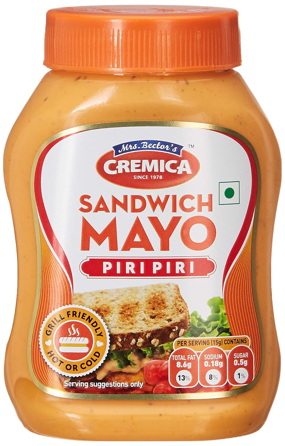 Cremica Sandwich Mayo, Piri Piri, 275G