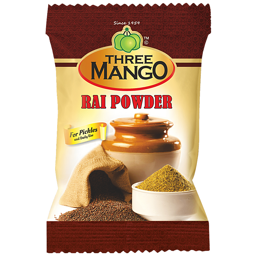 Swastik Three Mango - Rai Powder, 200 G Pouch