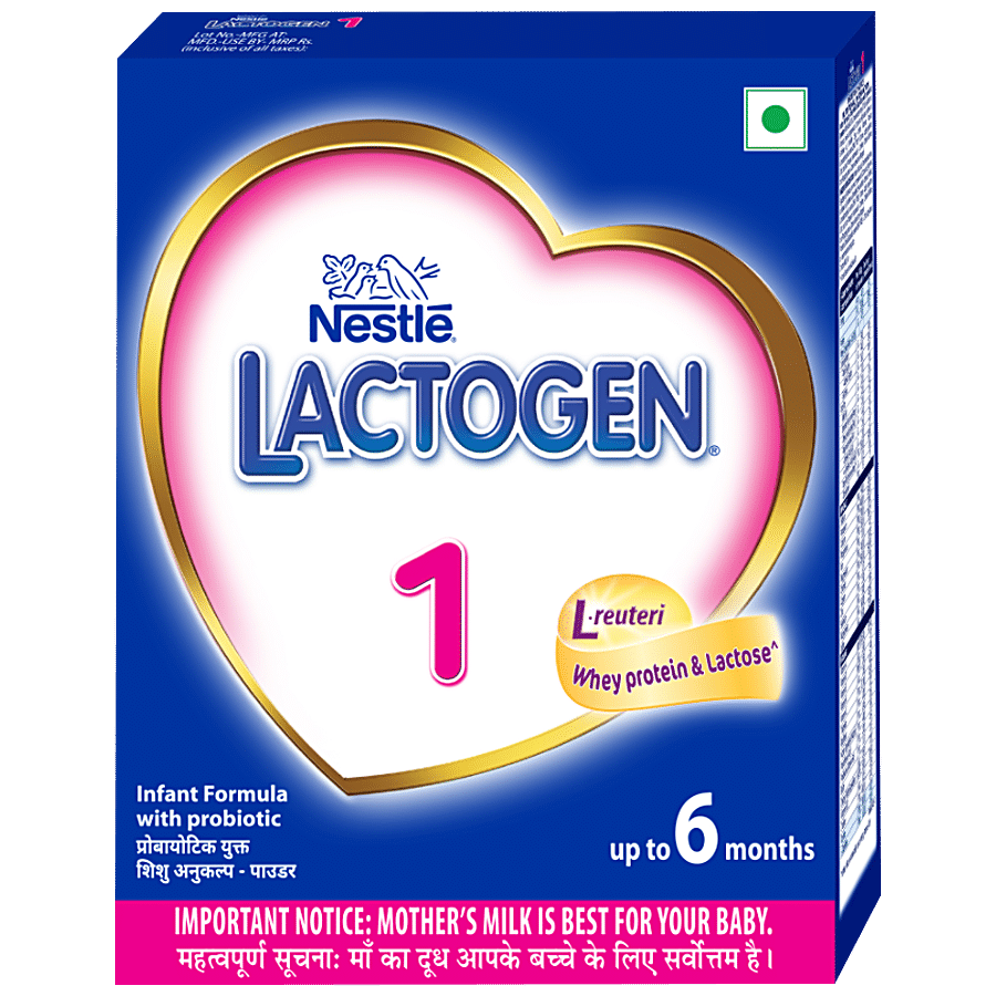 Nestle Lactogen Infant Formula Powder,With Probiotic,Stage 1,Up To 6 Months,Whey Protein & Lactose,400 G