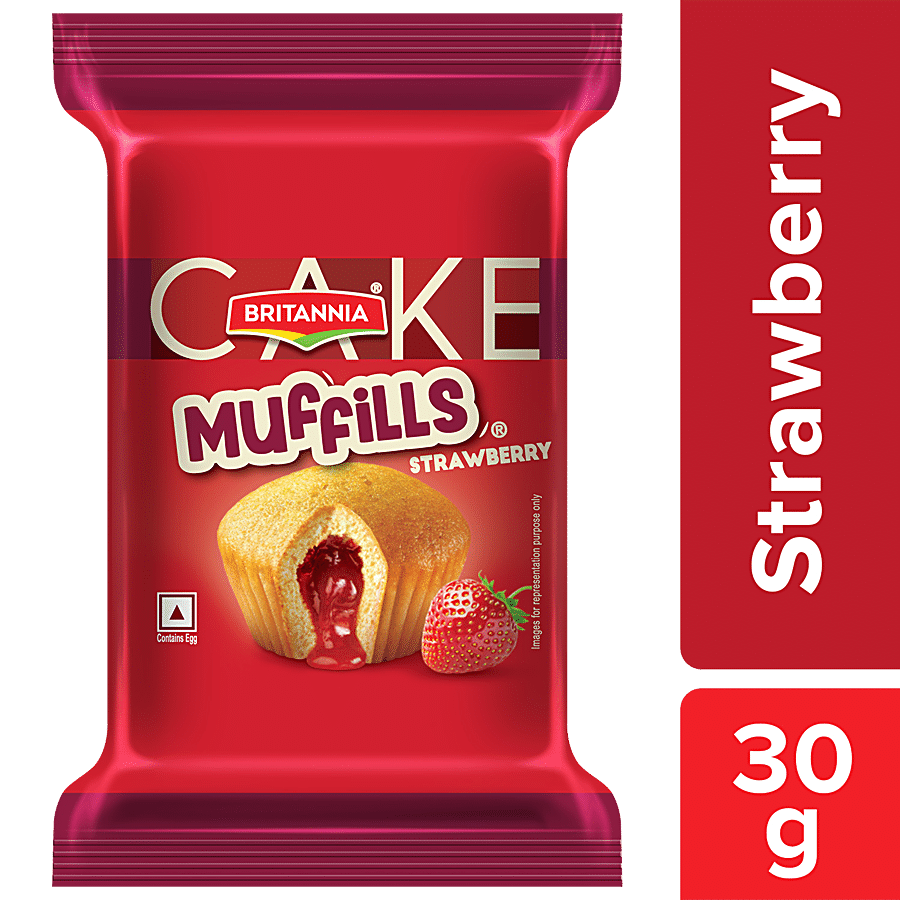 Britannia Muffils, Strawberry, 30 G Pouch
