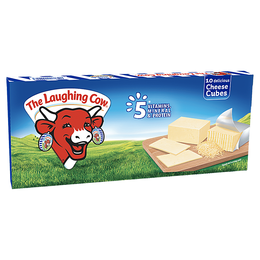 The Laughing Cow Cheese Cubes, 200 G (10 Cubes)