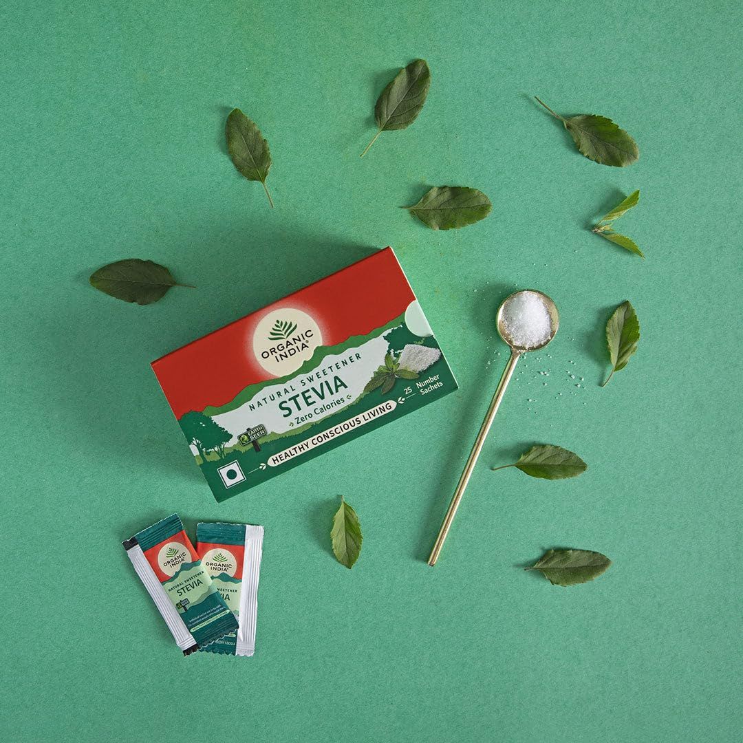 ?Organic India Organic India Stevia, 25 Sachets, 75G